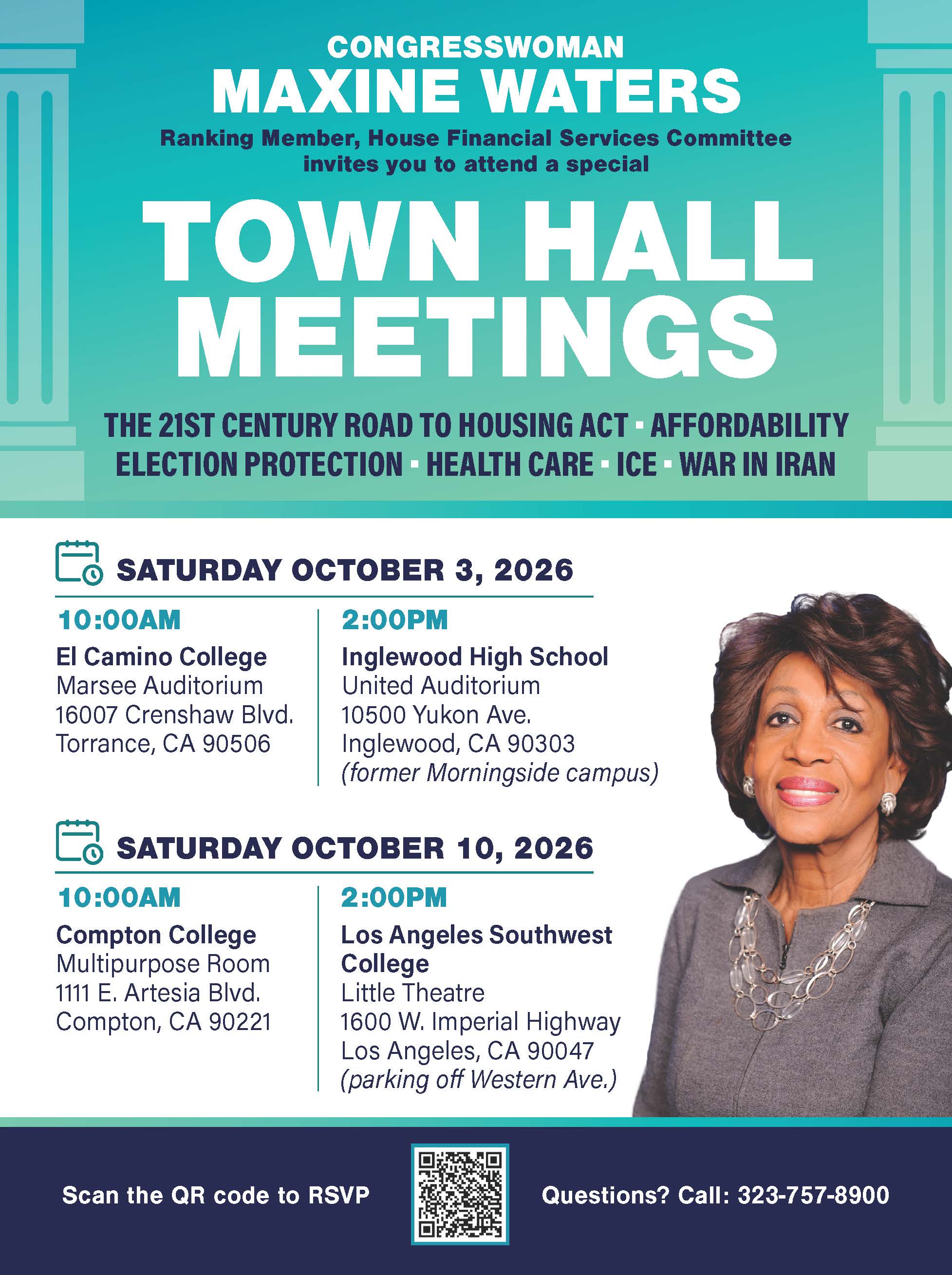 Upcoming Town halls