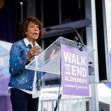 Waters Speaks to Alzheimer's Association