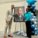 "Good Trouble" Forever: John R. Lewis United States Postal Service Forever Stamp Unveiling with Rep. Maxine Waters in Los Angeles