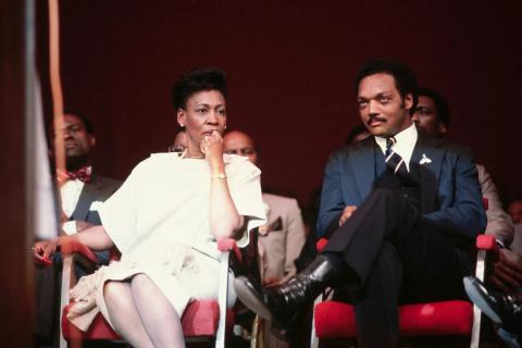 Representative Waters and Rev. Jesse Jackson 