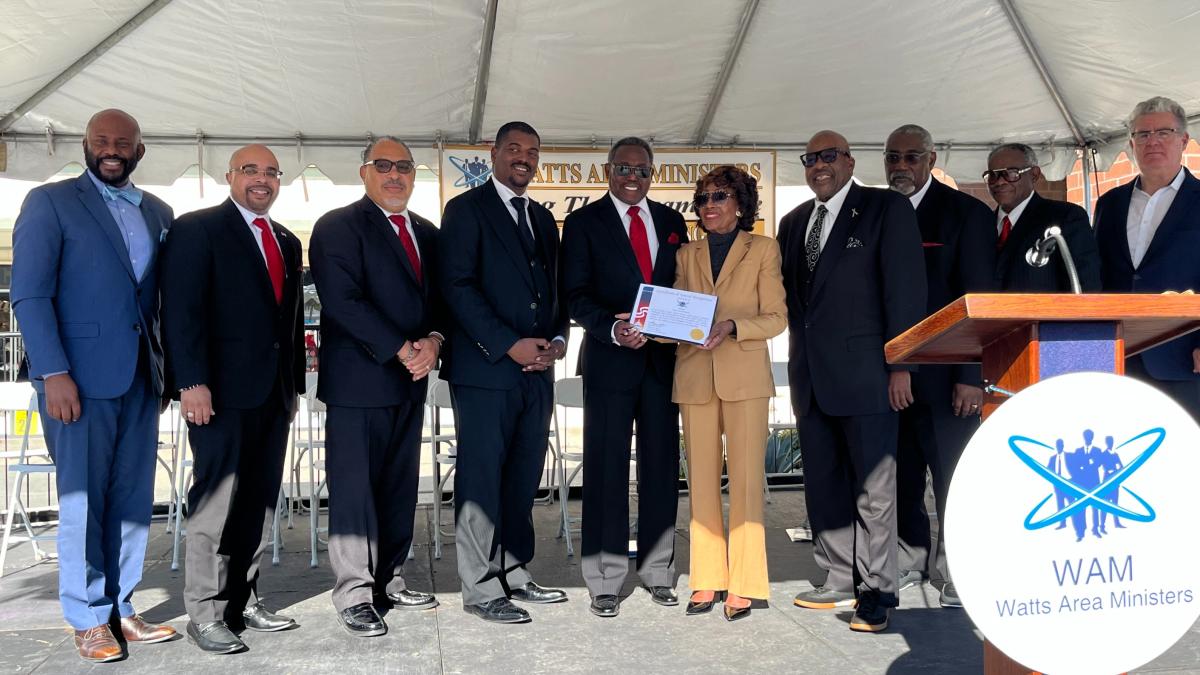 Congresswoman Maxine Waters Honored with Watts Area Ministers Legacy Award at Annual Dr. King Day Celebration 