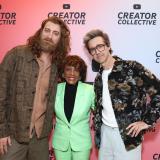 Rep. Waters photo with YouTube Creators